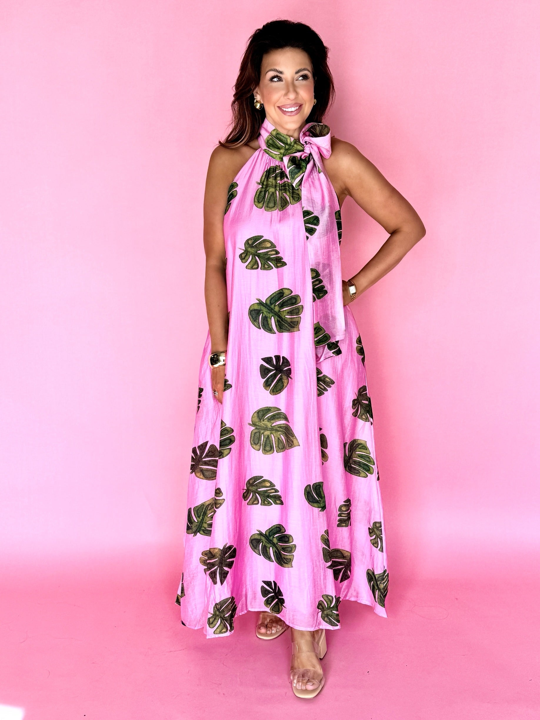 chinese dress ladies Gemma Maxi Dress – Bright Mediterranean Cotton Style Large
