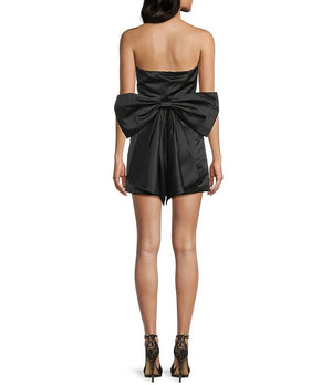 Black Bow Back Dress