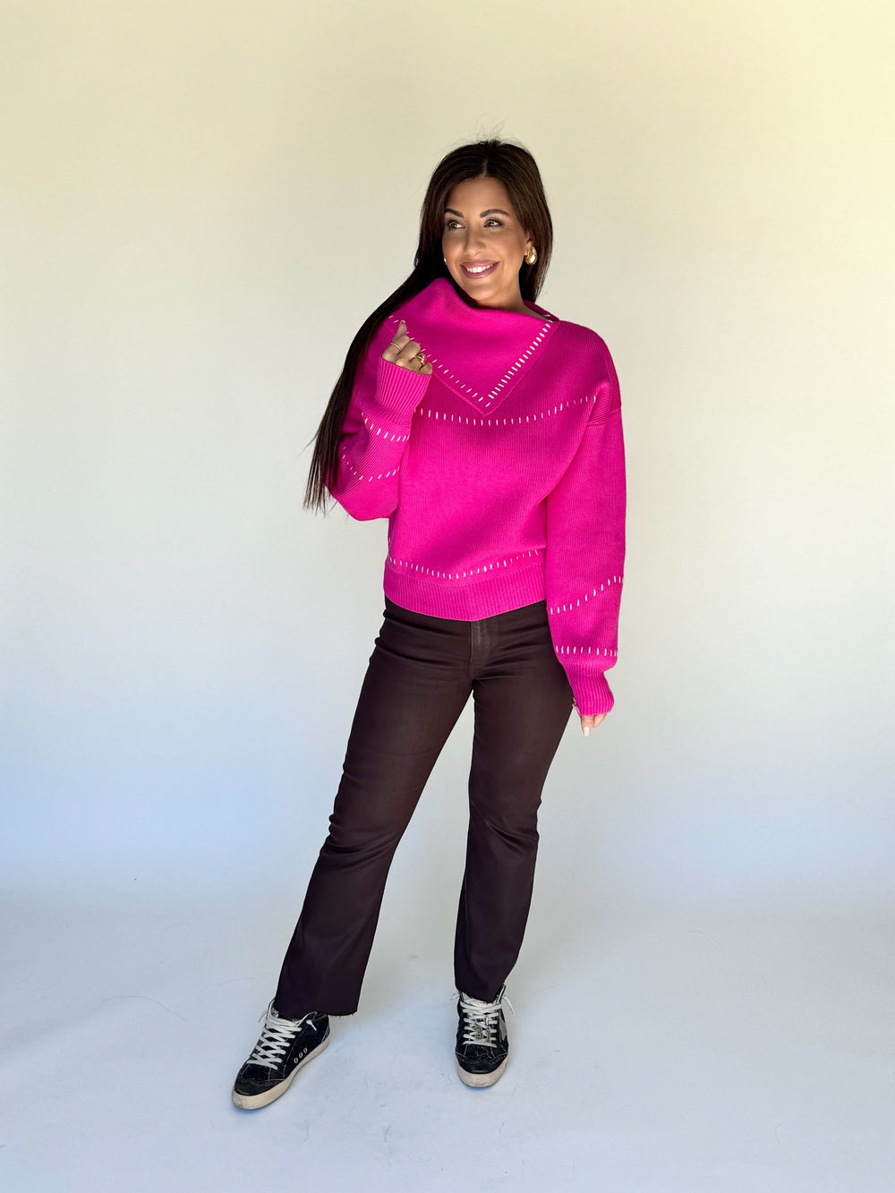 THML Pretty in Pink Sweater