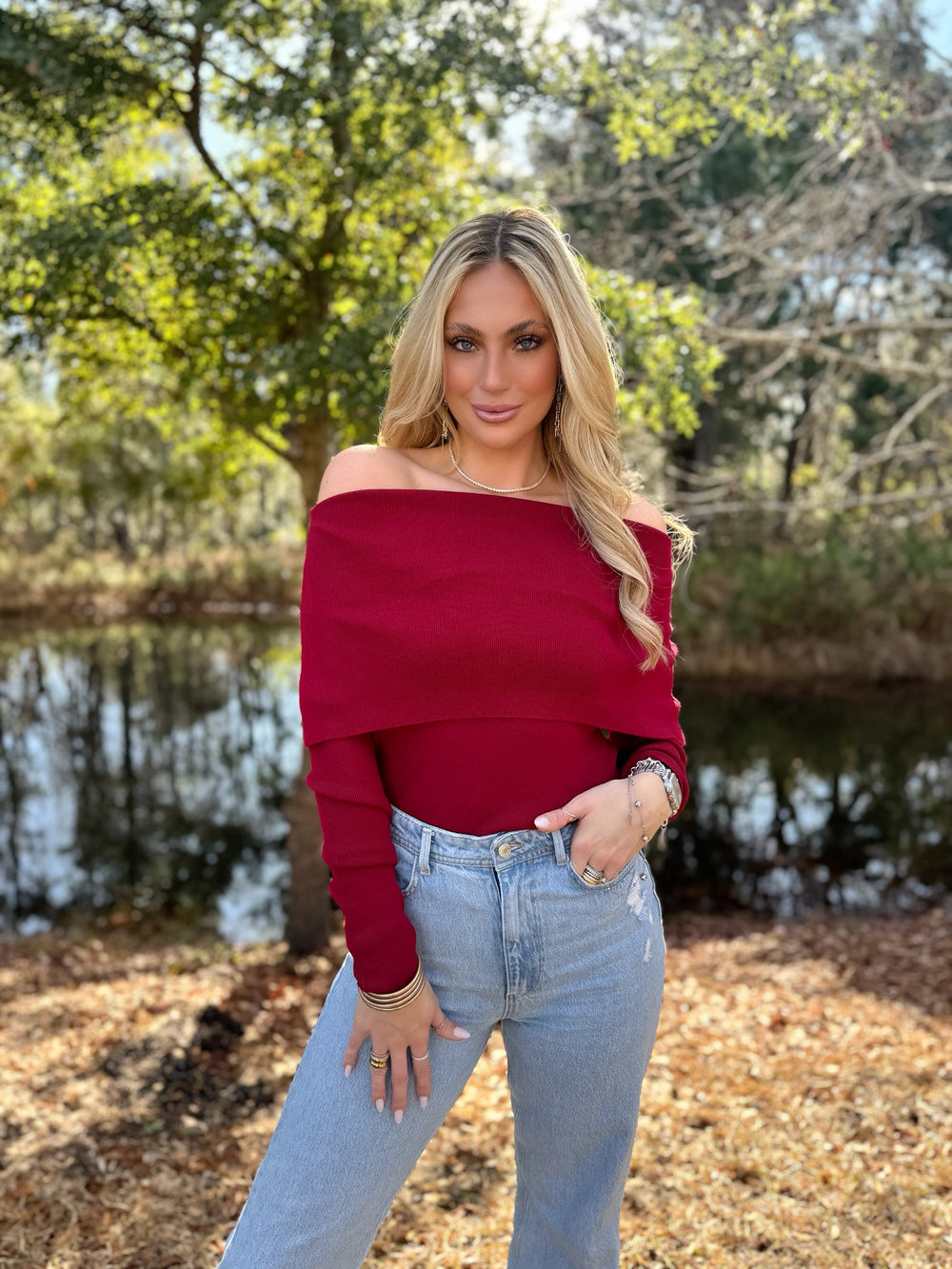 Off the shoulder top