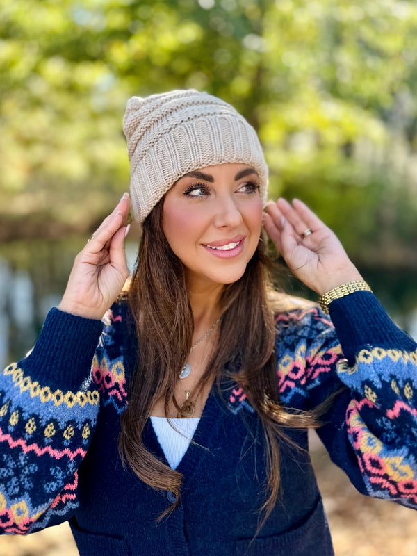 Harden Cable Knit Beanie - 2 Colors