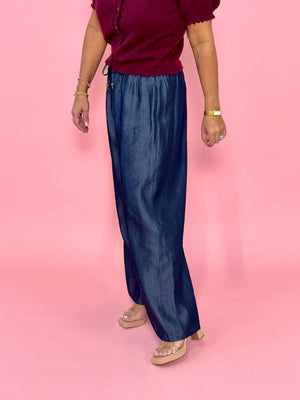THML Smocked Wide Leg Trouser
