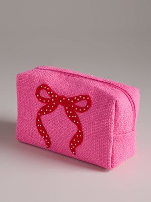 Large Bow Zipper Pouch