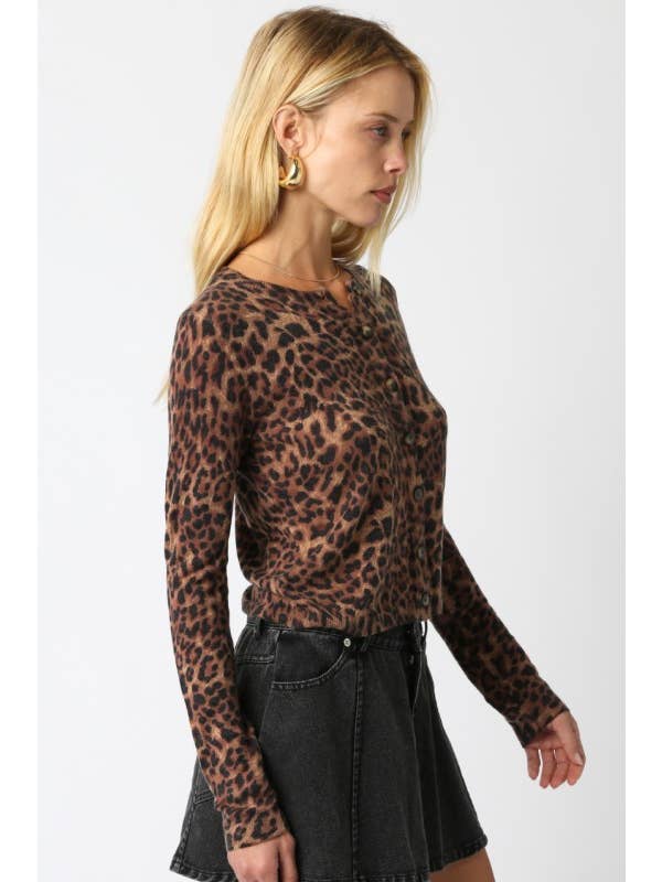 Jillian Leopard Knit Top