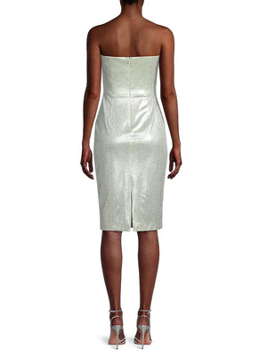 silver holiday party dress