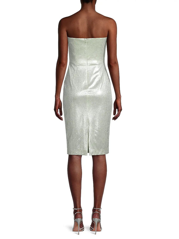 silver holiday party dress
