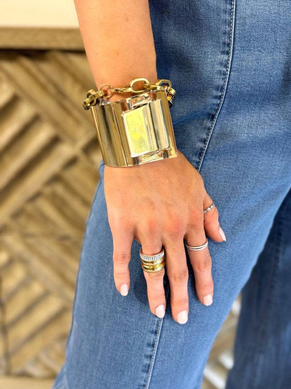 Lara Buckle Cuff Bracelet