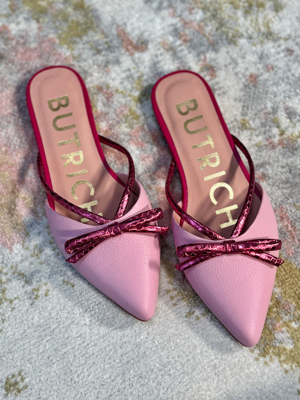 Butrich Mathilde Flat - Pink/Burgundy