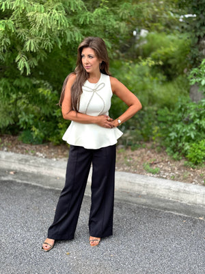 party top with bow for holiday