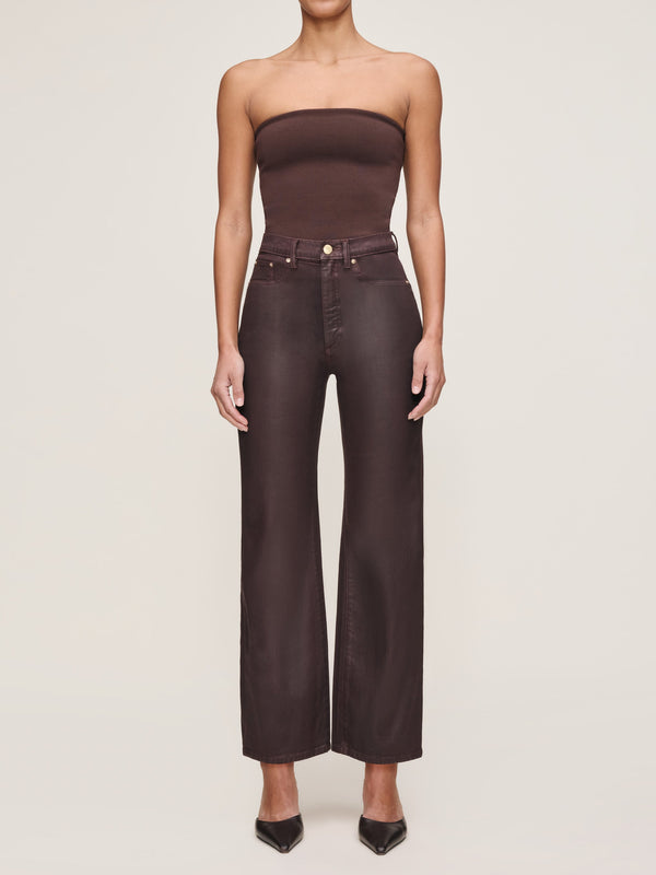 Tube Top Instasculpt™ Fine Knit - Espresso Brown