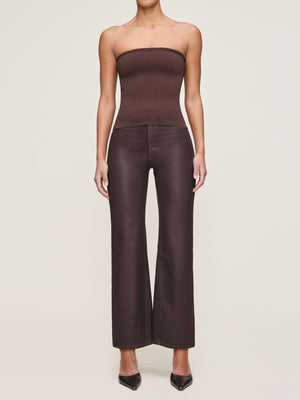 Tube Top Instasculpt™ Fine Knit - Espresso Brown