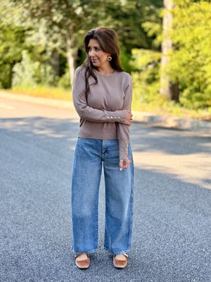 Alec Knit Top - Mocha
