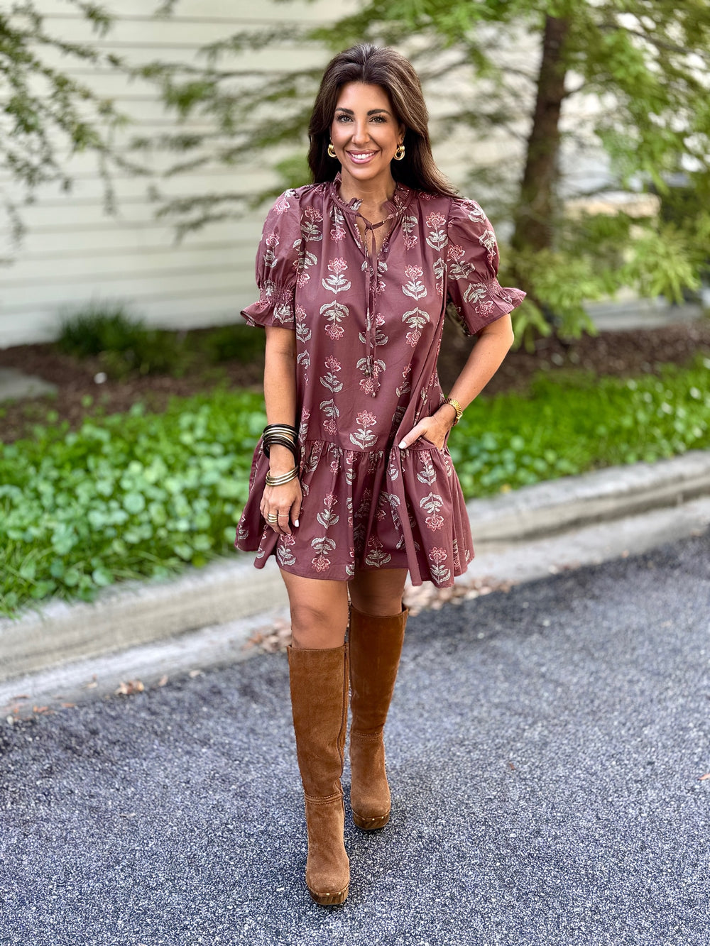 Carter Dress - Brown