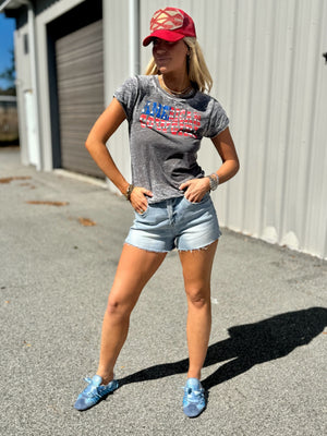 American Cowgirl Burnout Tee