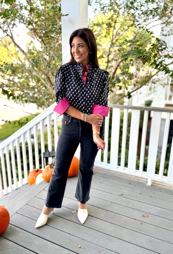 Dotted Tulip Top
