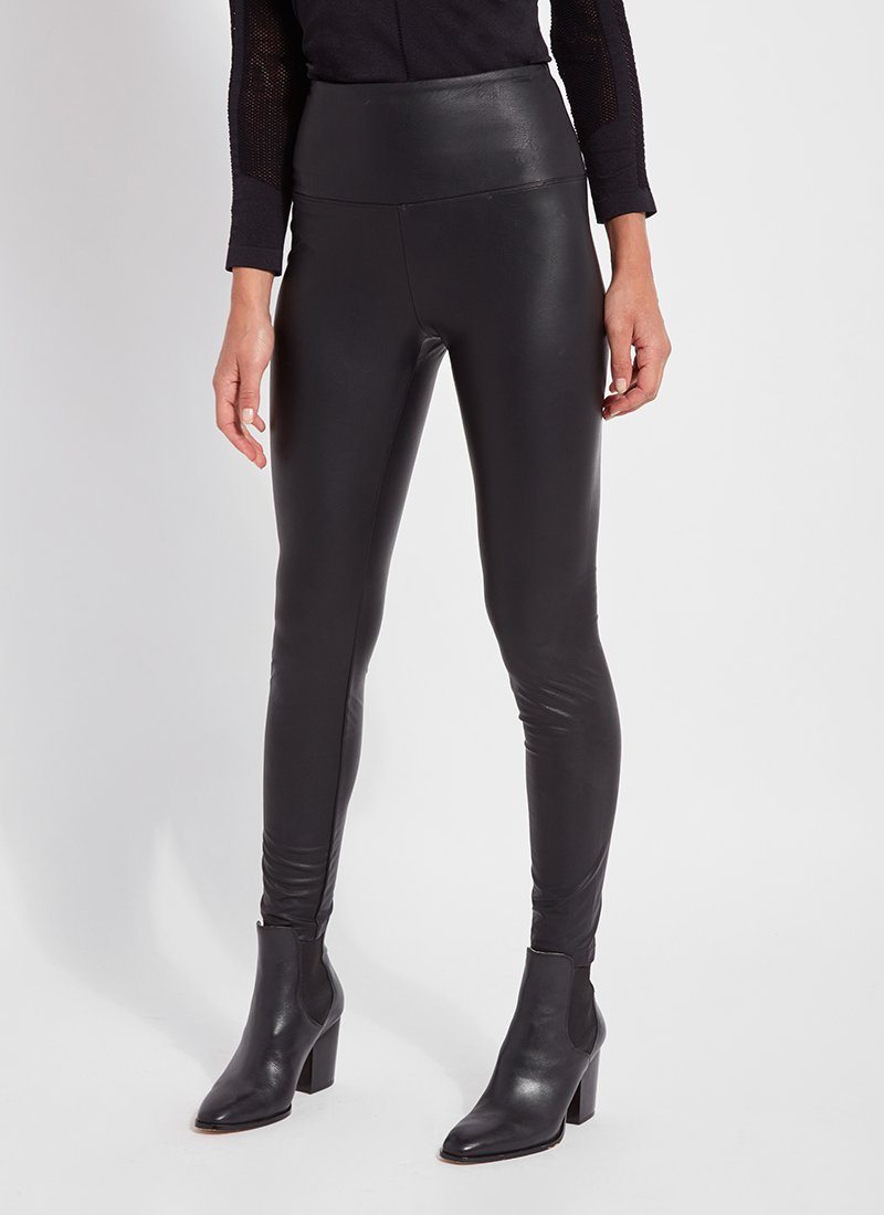Textured Leather Legging