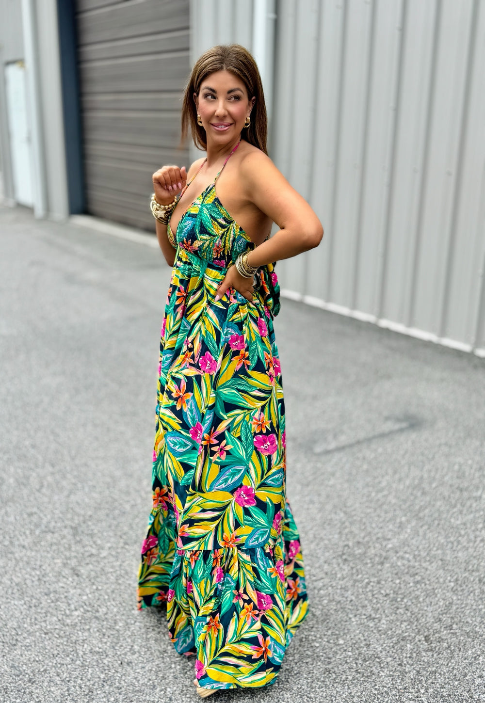 Botanical Bloom Maxi Dress
