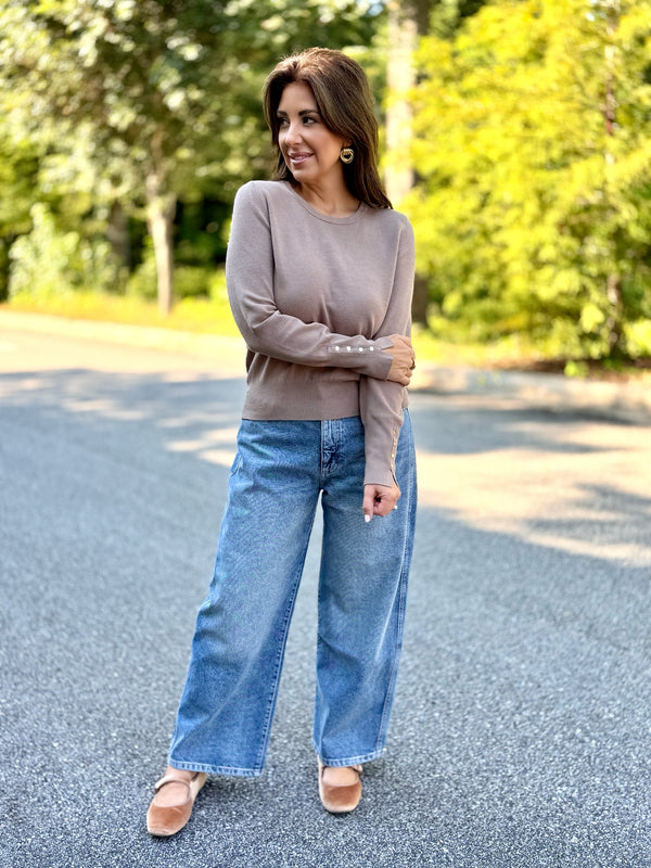 Alec Knit Top - Mocha
