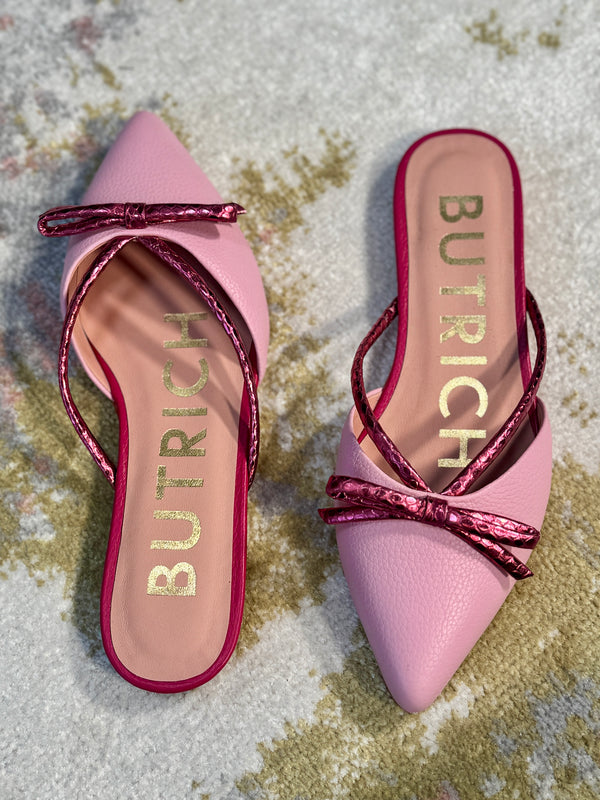 Butrich Mathilde Flat - Pink/Burgundy