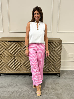 Elle Sleeveless White Top