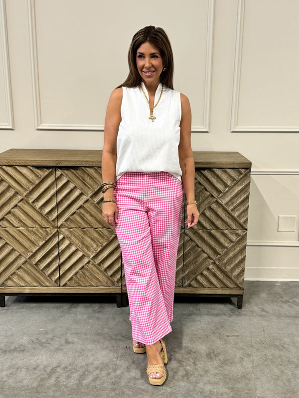 Elle Sleeveless White Top