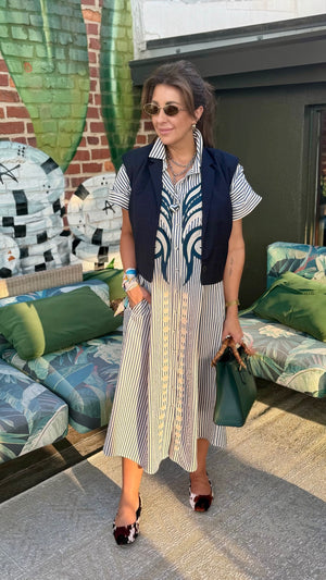 THML Indigo Shirt Dress