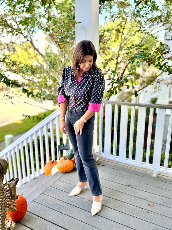 Dotted Tulip Top