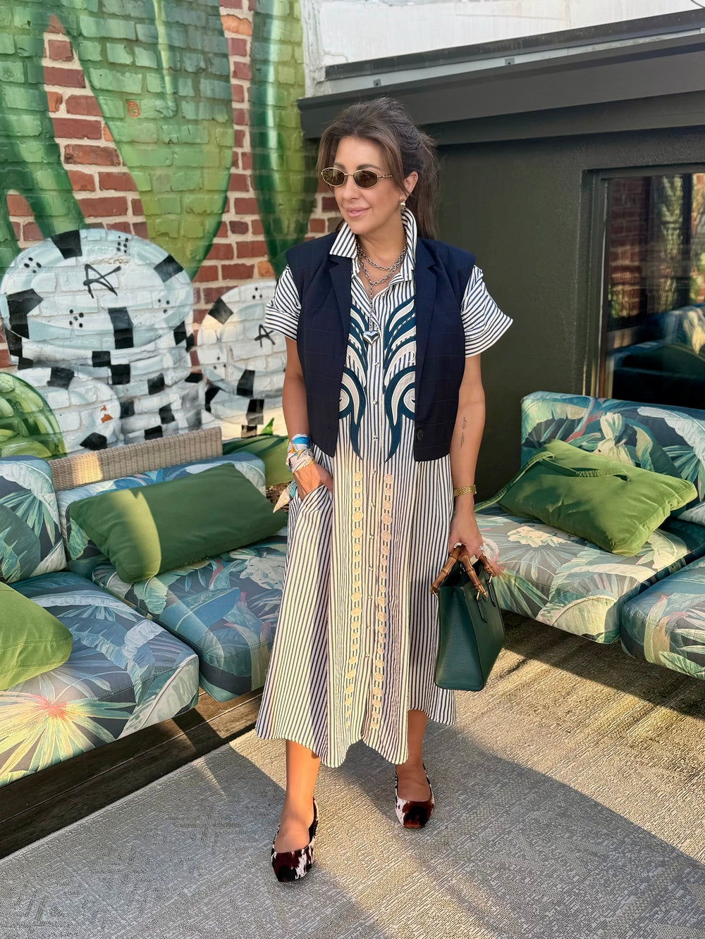 THML Indigo Shirt Dress