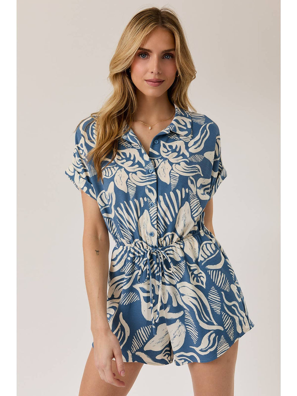 Blue Hawaiian Romper