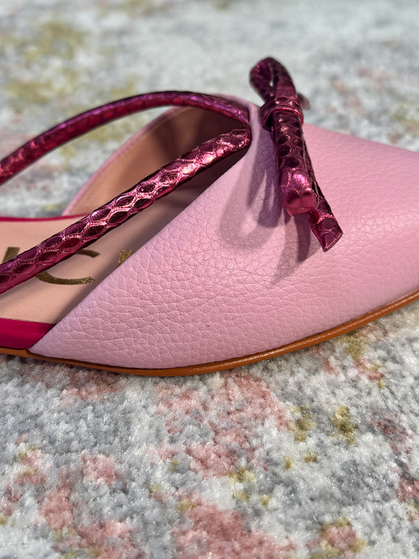 Butrich Mathilde Flat - Pink/Burgundy