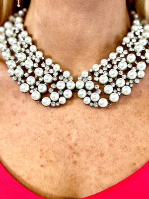 Diana Collar Necklace - White