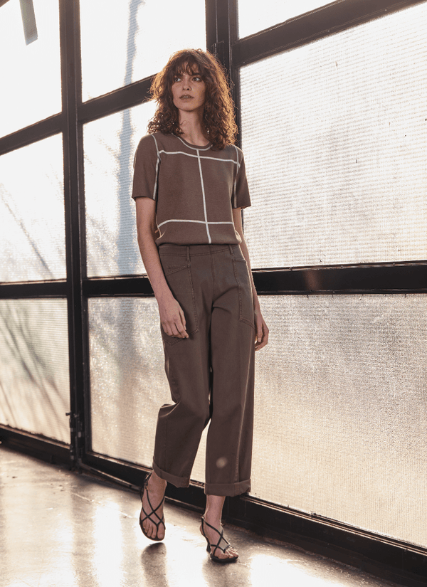 Penelope Curved Cuffed Denim