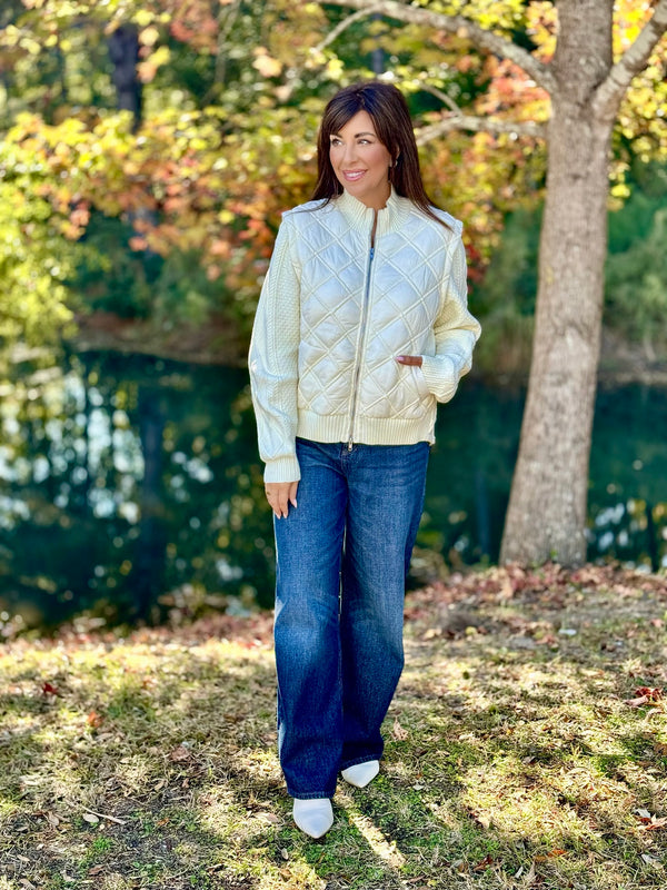 Ivory Quilted Jacket