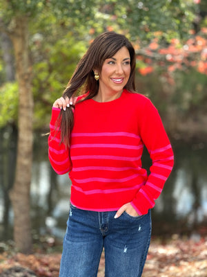 Beverly Hills Striped Sweater