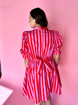 Scarlet Stripe Dress