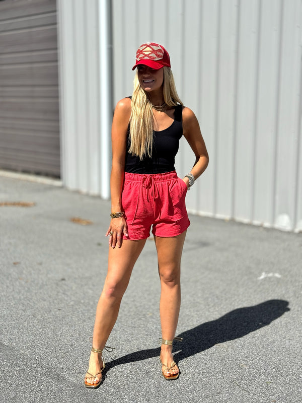 Blythe Shorts - Red