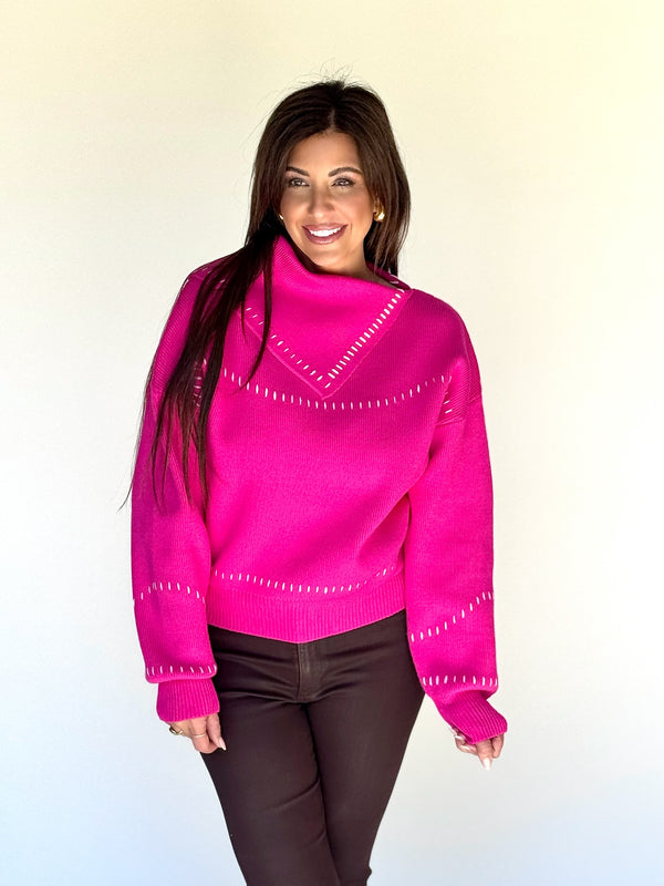 THML Pretty in Pink Sweater