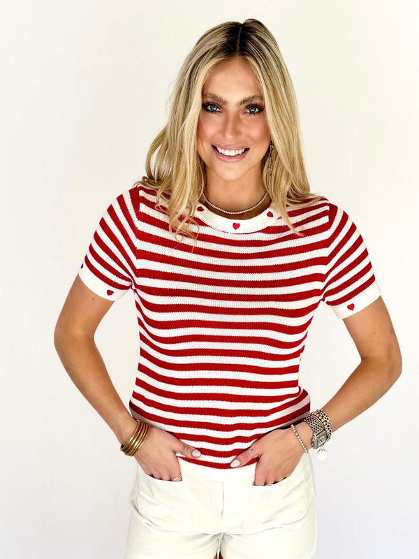 Stripe With Love Top