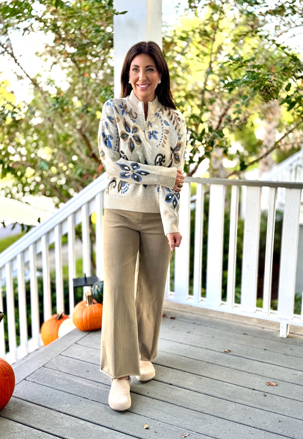 Aspen Half Zip Sweater