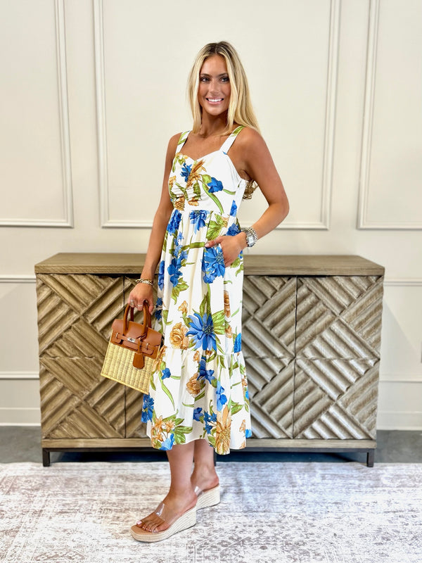 Tuscany Petal Midi Dress