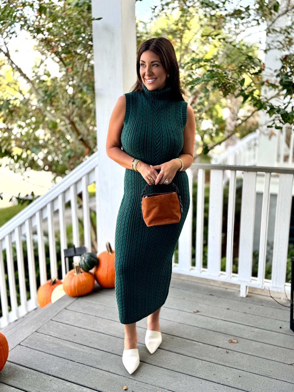 Cable Knit Midi Dress