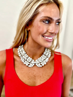 Diana Collar Necklace - White