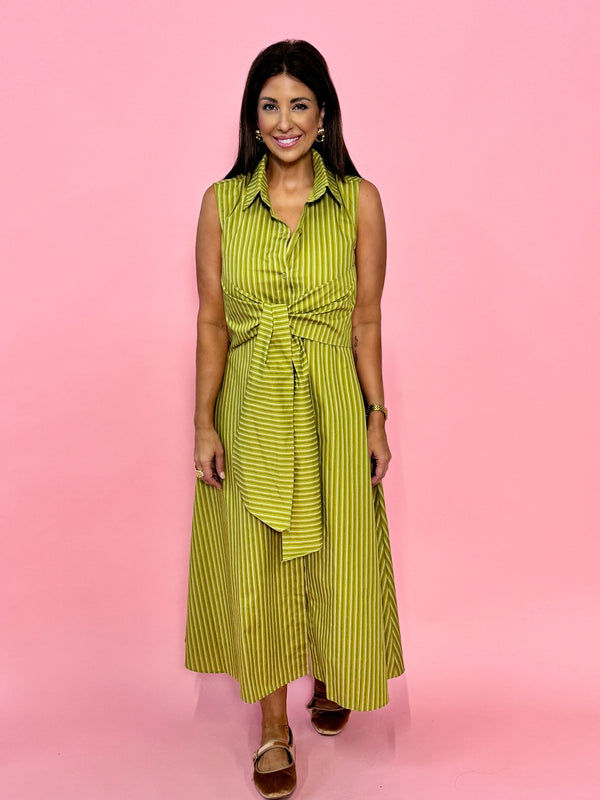 Olive Shirt Dress