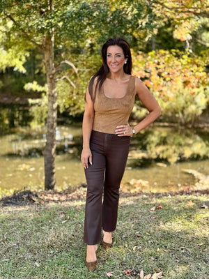 Suede Tank Top