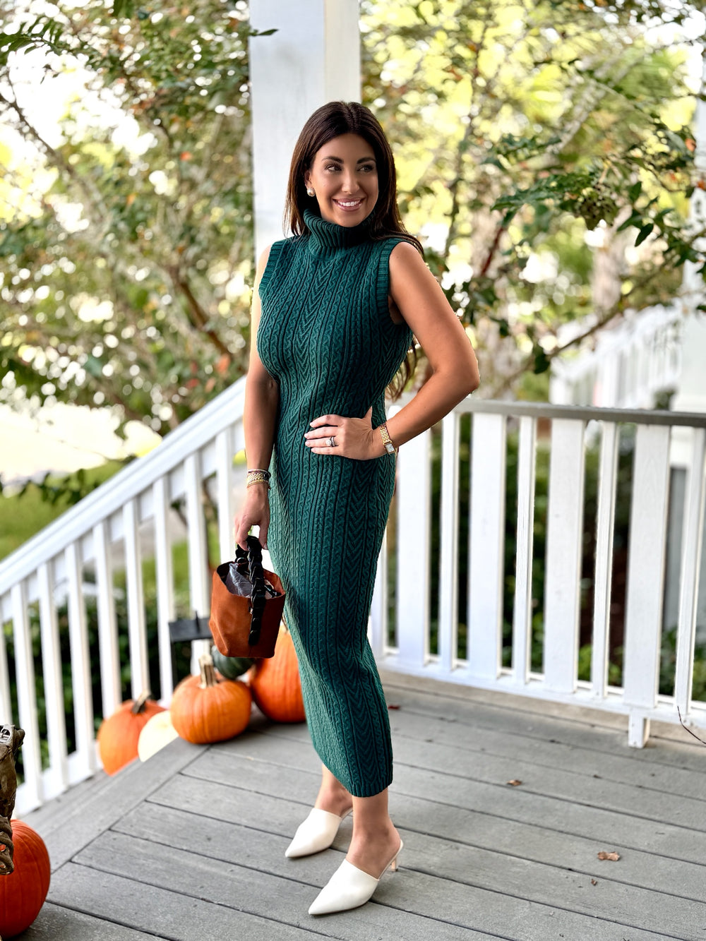 Cable Knit Midi Dress