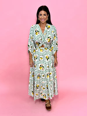 Sorrento Lemon Maxi Dress