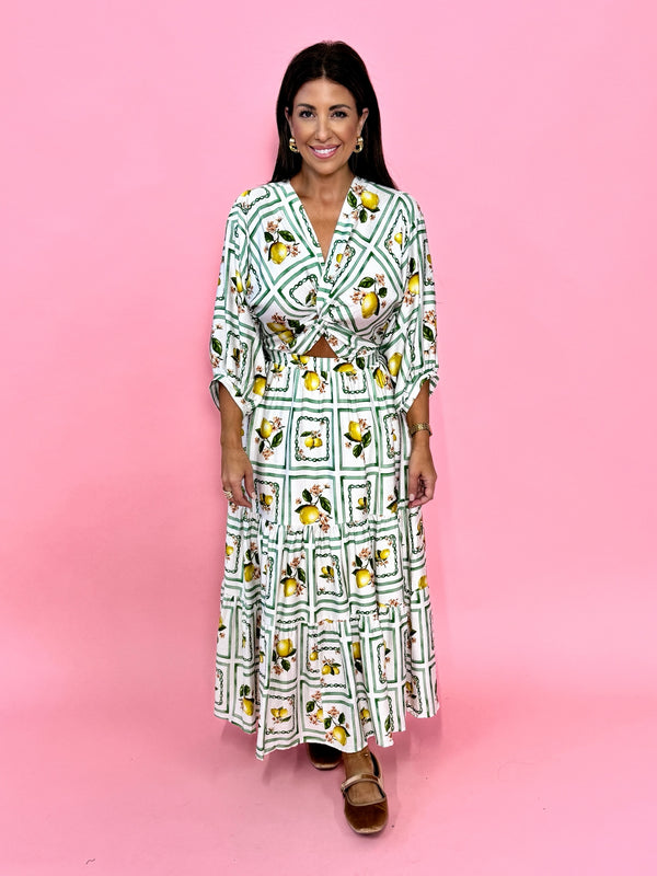 Sorrento Lemon Maxi Dress