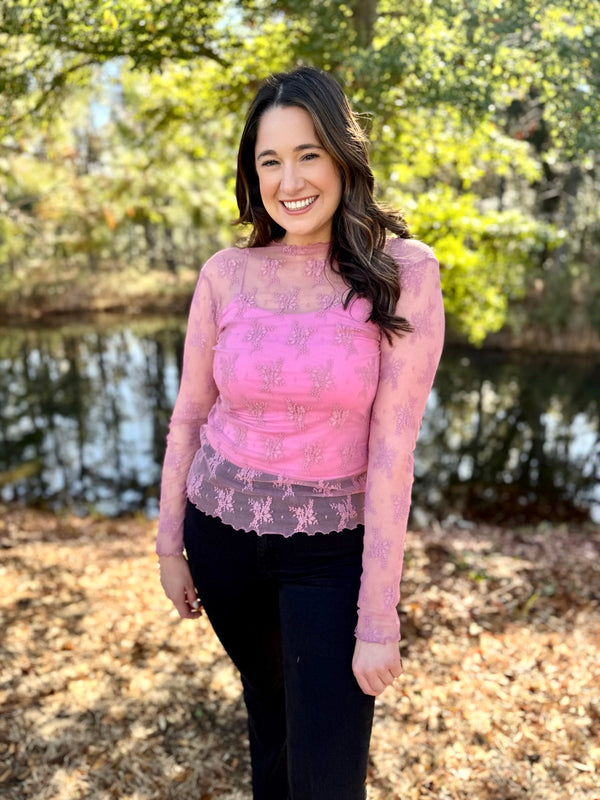 Double Layer Camisole - Candy Pink