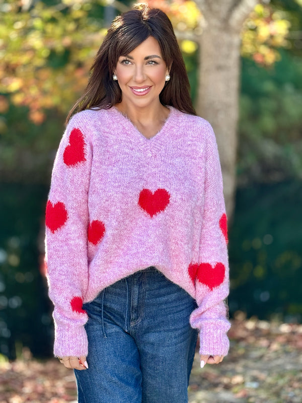 Pink Sweetheart Sweater