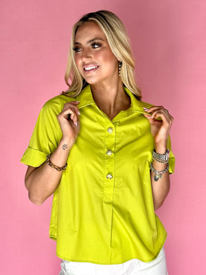 Chartreuse Muse Top